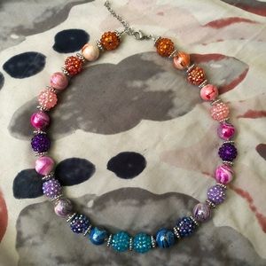 Glass beaded choker